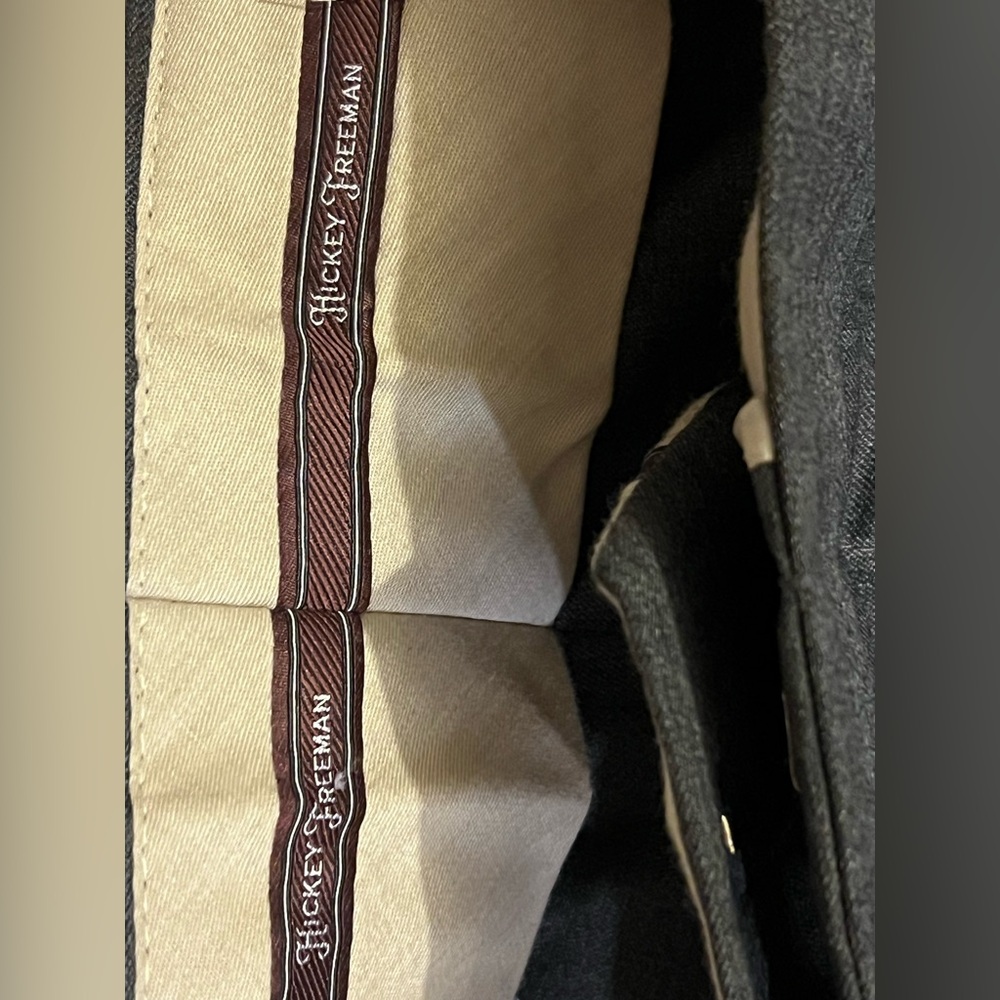 Hickey Freeman grey slacks / mens.